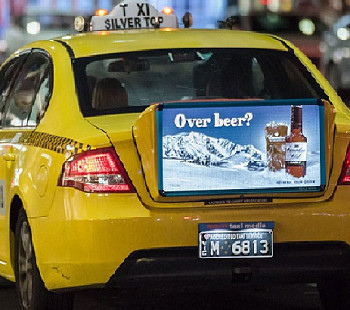 Рекламная печать на транспорте и такси с базой корпоративных клиентов. 