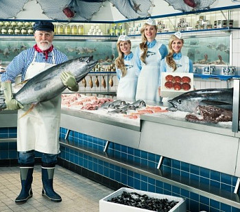 Магазин рыбы и морепродуктов.