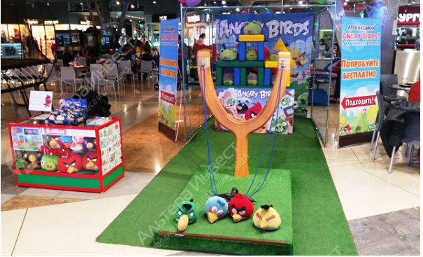 Аттракцион Angry Birds в ТРЦ. Низкая аренда. Фото - 1