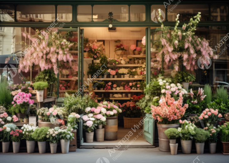 Магазин цветов с высокой проходимостью.  Фото - 1