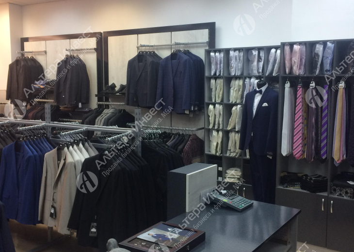 Магазин мужской деловой одежды в популярном ТЦ в центре города  Фото - 1