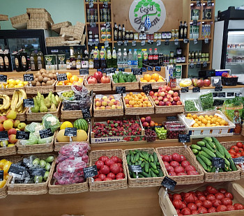 Точка по продаже фруктов/овощей в торговых рядах