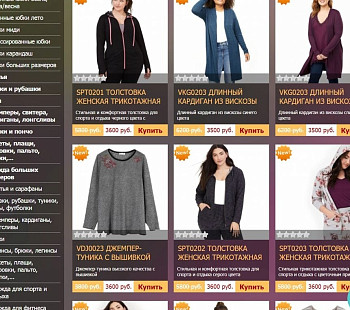Успешный интернет магазин женской одежды