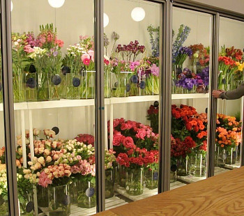 Магазин цветов в центре города