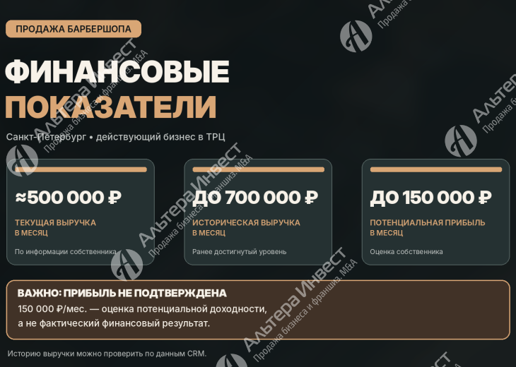 Барбершоп в ТРЦ | 8 лет работы | 3 мастера Фото - 3