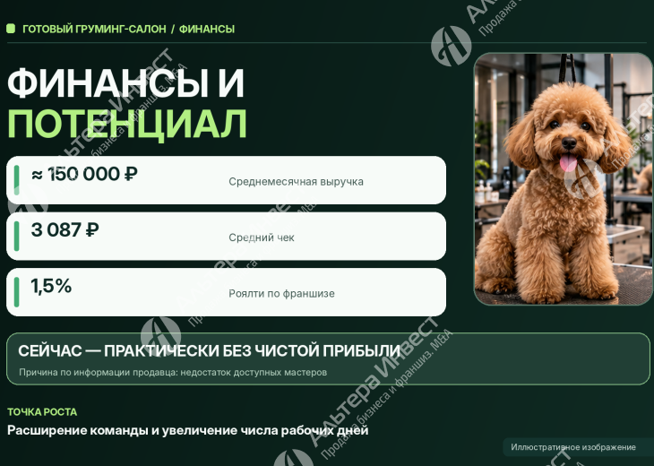 Готовый груминг-салон в Санкт-Петербурге | Франшиза | 3 рабочих места Фото - 3