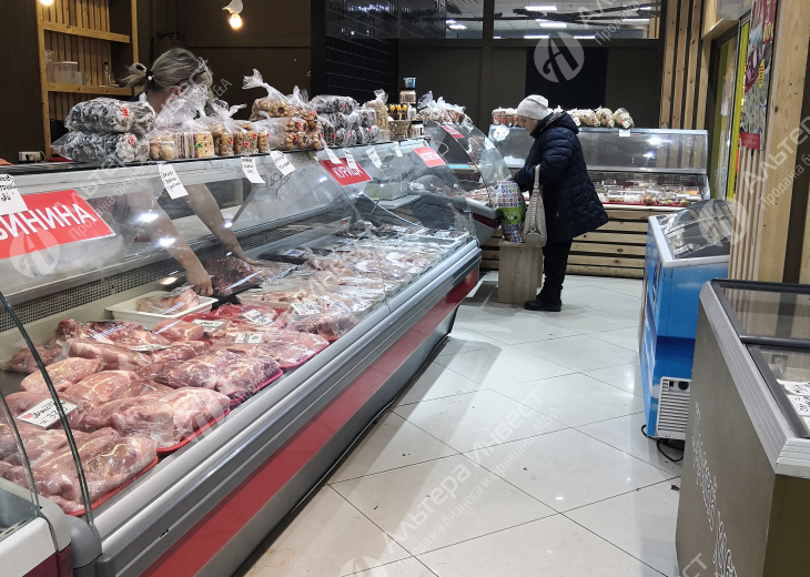 Действующий Мясной магазин в Заельцовском районе с большой проходимостью   Фото - 1