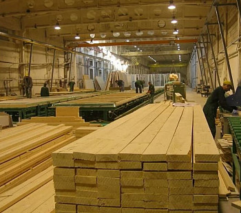 Деревообрабатывающий завод в Архангельске