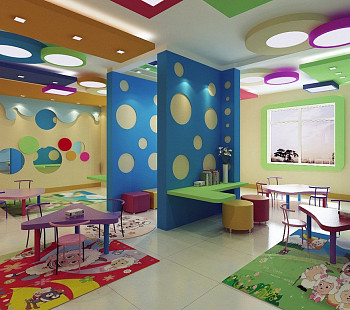 Детский сад в отдельно стоящем помещении со своей детской площадкой 