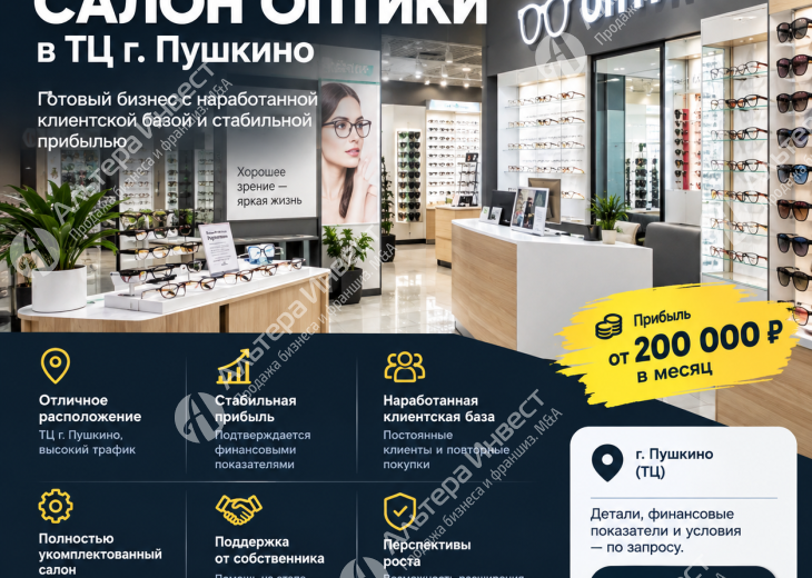 Оптика в торговом центре. Пушкино Фото - 1