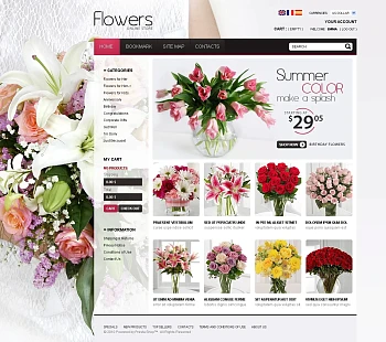 Интернет магазин по доставке цветов.