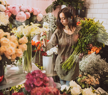 Интернет-магазин цветов с розничной точкой