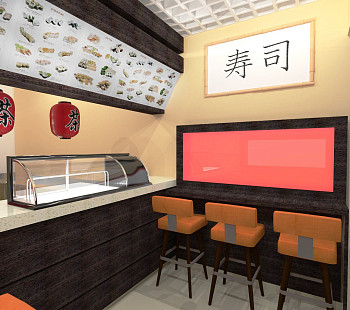 Оборудованное кафе с готовой к запуску концепцией Street food, азиатской кухни, заказа еды на дом