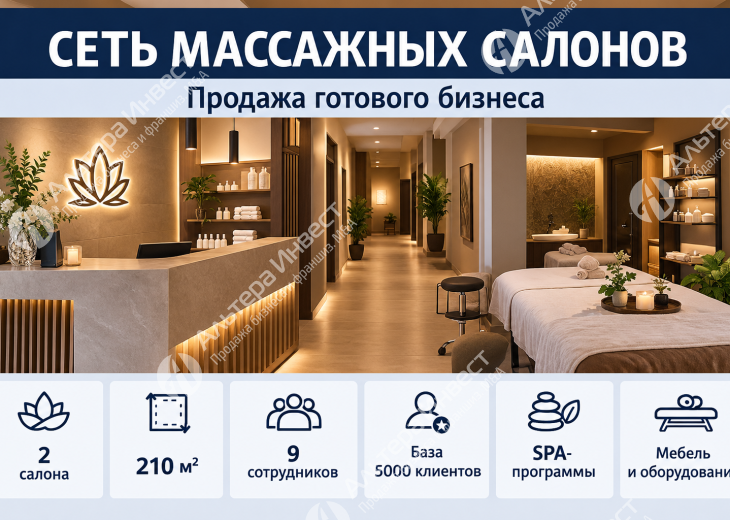 Сеть из двух массажных салонов под единым управлением Фото - 1