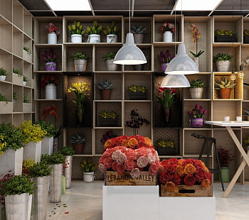 Цветочный магазин с полной комплектацией в крупном ЖК Красногвардейского района