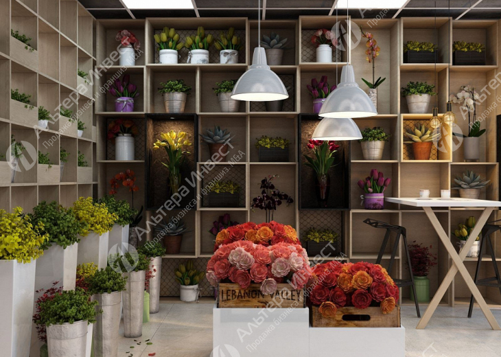 Цветочный магазин с полной комплектацией в крупном ЖК Красногвардейского района Фото - 1