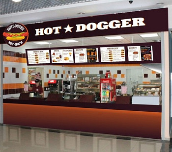 Ресторан быстрого питания по франшизе Hot-Dogger возле метро