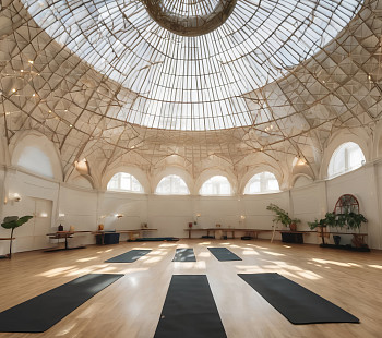 Йога студия с куполообразными потолками | Обученные преподаватели  