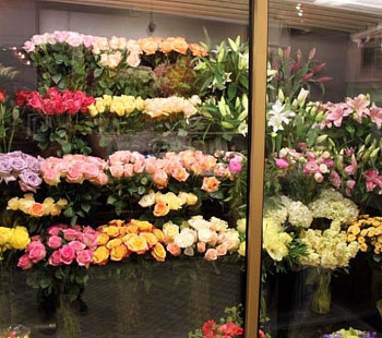 Салон цветов в центре города 