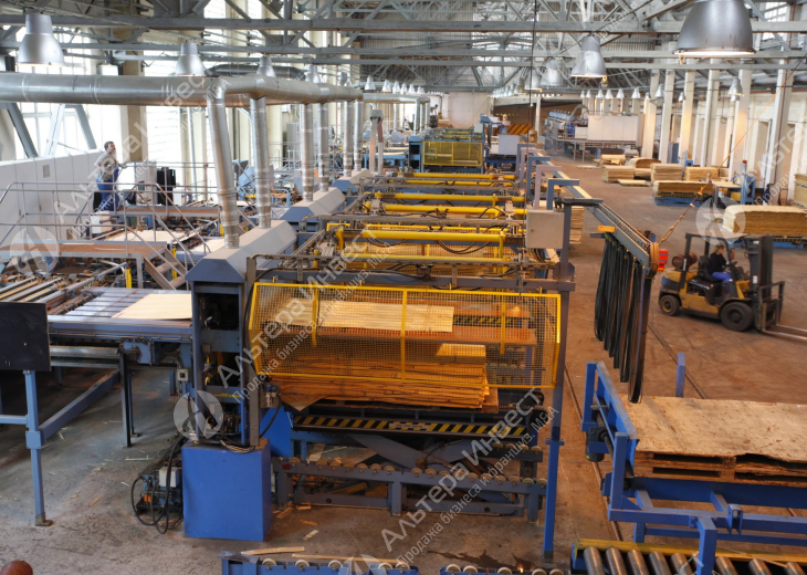 Завод по производству фанеры/полный цикл глубокой переработки древесины/Производительная мощность оборудования - 1000 кубов фанеры в месяц (готовой продукции) Фото - 1