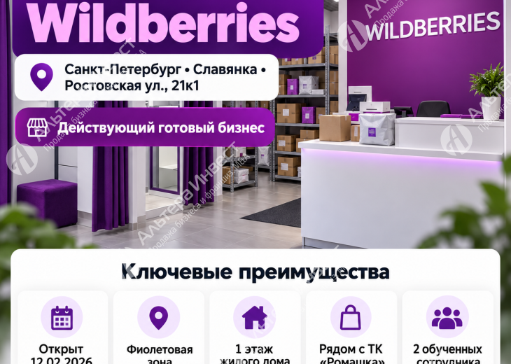 Прибыльный Пвз ВБ с ЧП 50 000 Фото - 1