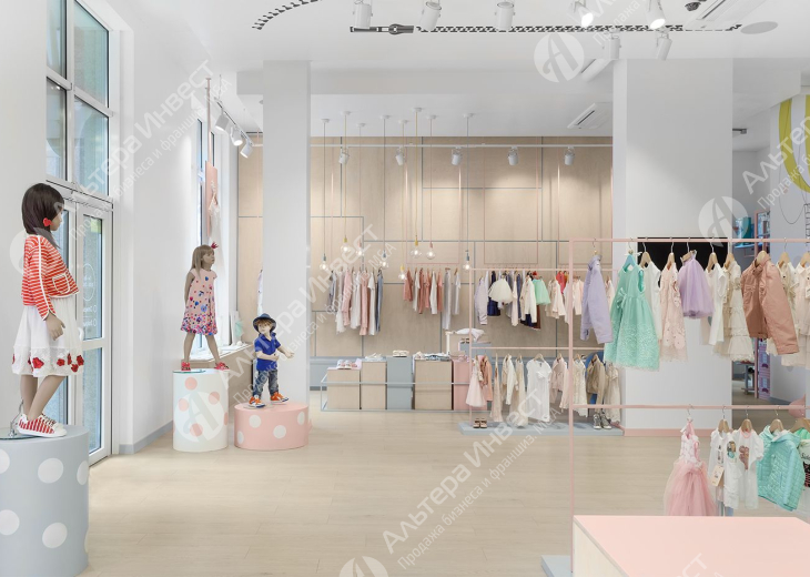 Магазин детской одежды с подтвержденной прибылью в торговом центре. Фото - 1