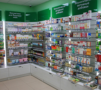 Аптека в городе Видное, большой материальный остаток