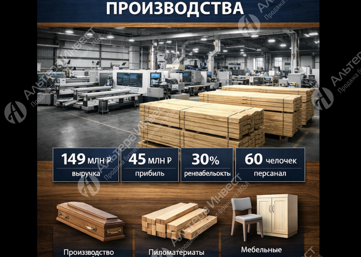 Деревообрабатывающее предприятие полного цикла Фото - 1