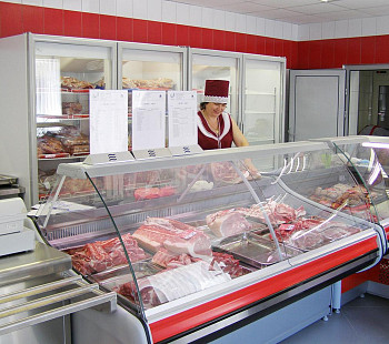 Магазин мяса в спальном районе